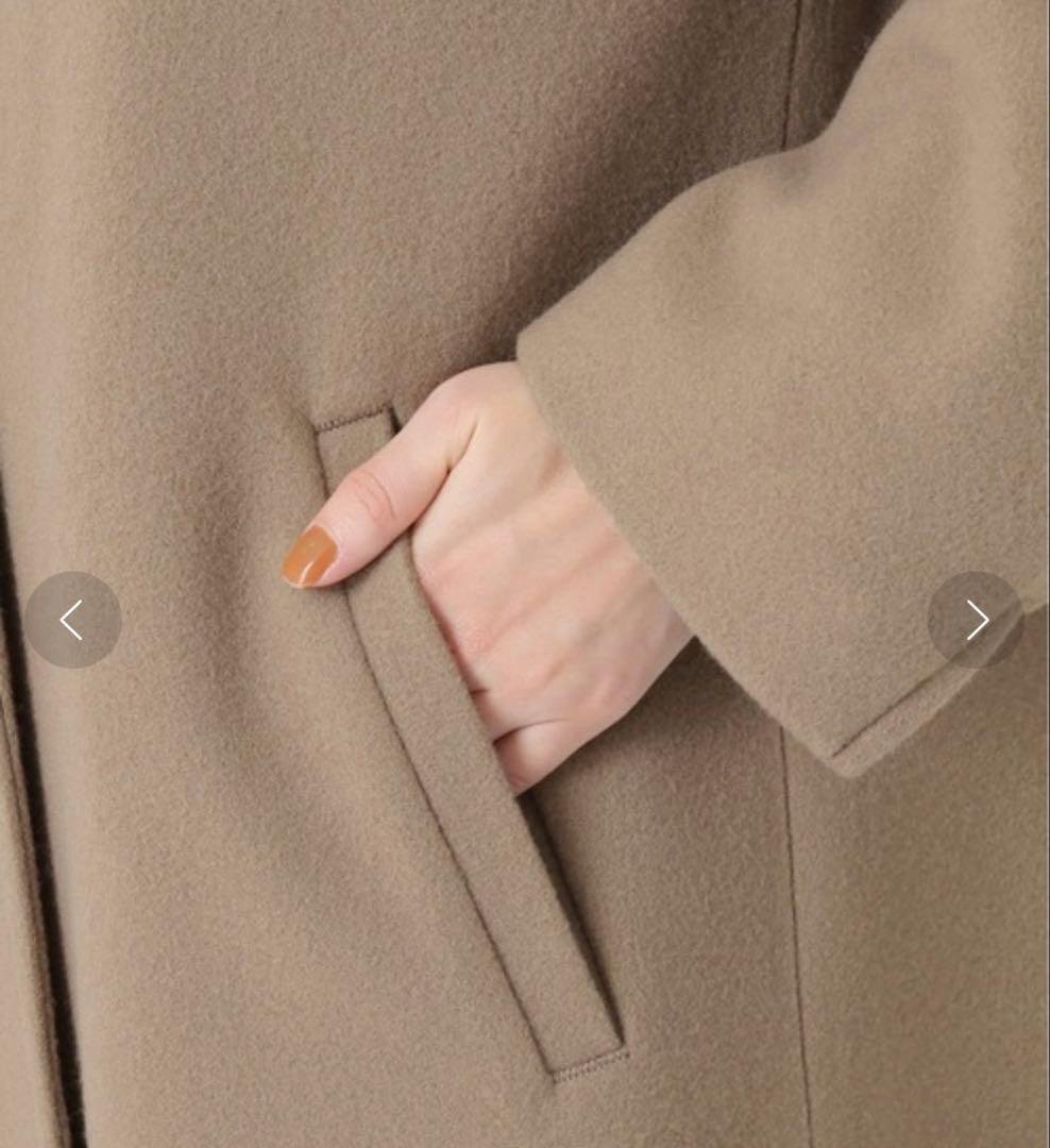 SLOBE IENA SUPER100 ロングチェスターコート　38 モカ