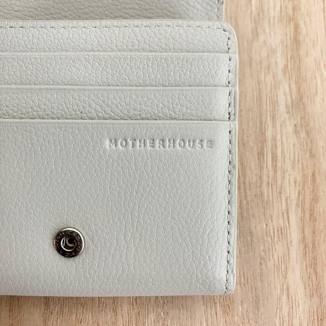 訳あり✨未使用✨マザーハウス✨アーチウォレット✨白✨ 定価19,800円