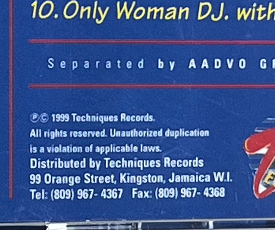 【希少】Sister Nancy One,Two Bam Bam【CD】