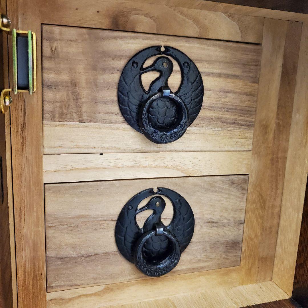 アンティーク 伝統的な船箪笥　木製箪笥 中型 引き出し