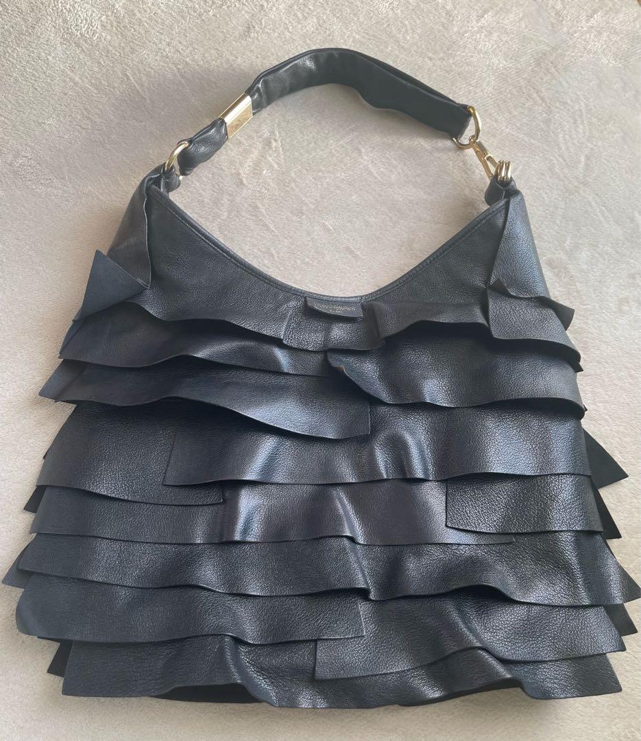 Yves Saint Laurent イヴサンローラン フリルショルダーバッグ