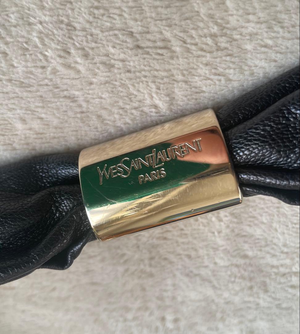 Yves Saint Laurent イヴサンローラン フリルショルダーバッグ