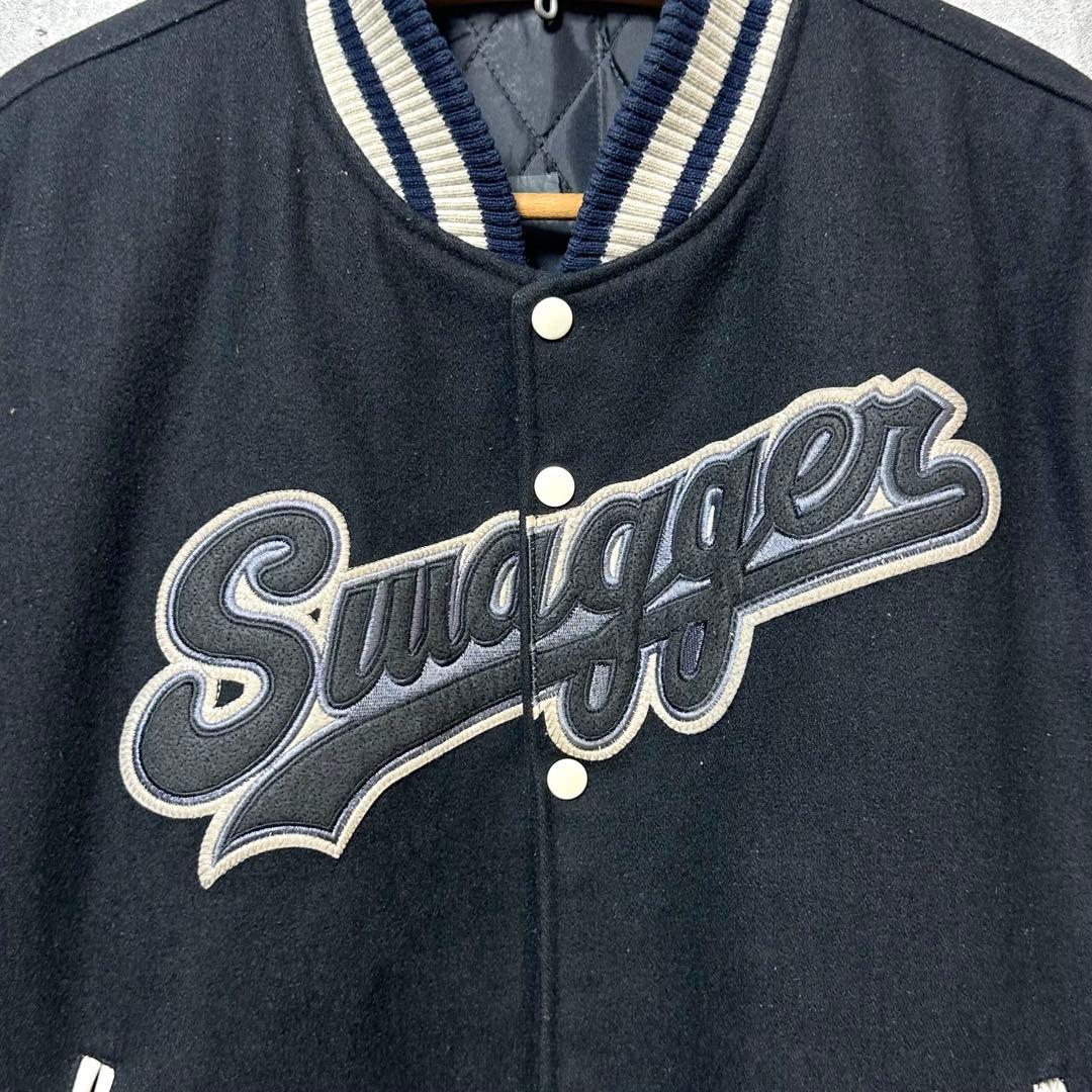 ★激レア★ SWAGGER スワッガー スタジャン レザー袖 Lサイズ