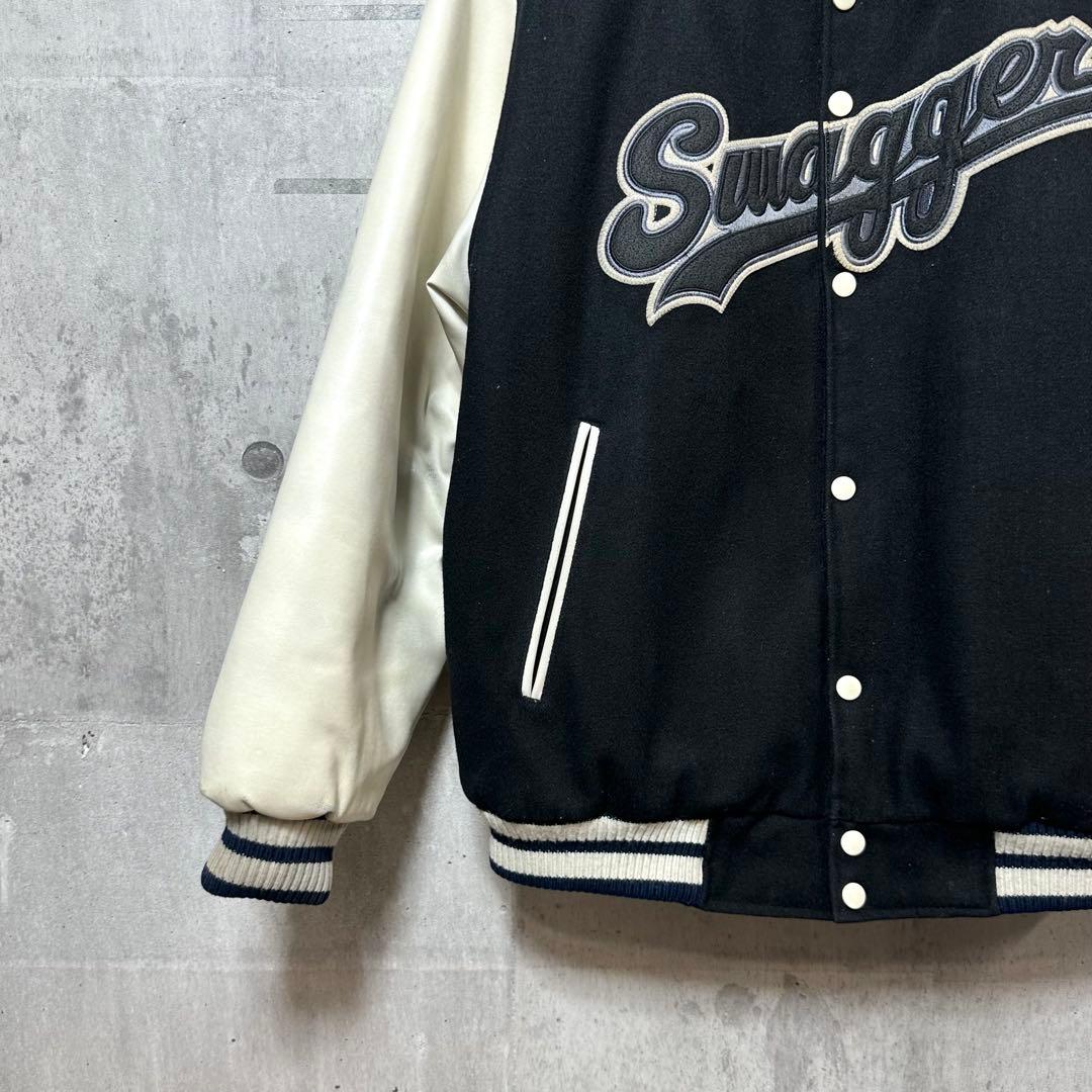 ★激レア★ SWAGGER スワッガー スタジャン レザー袖 Lサイズ