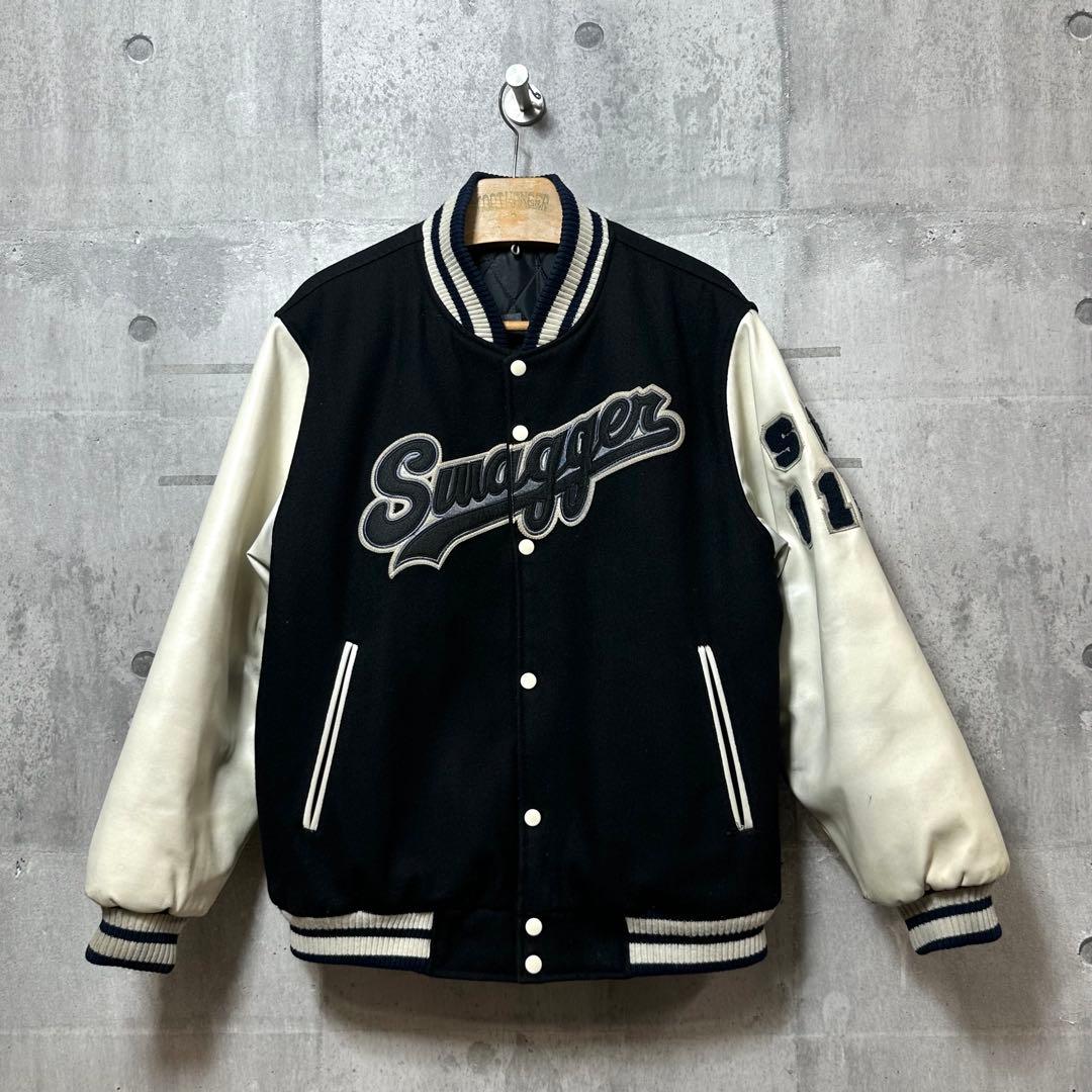★激レア★ SWAGGER スワッガー スタジャン レザー袖 Lサイズ
