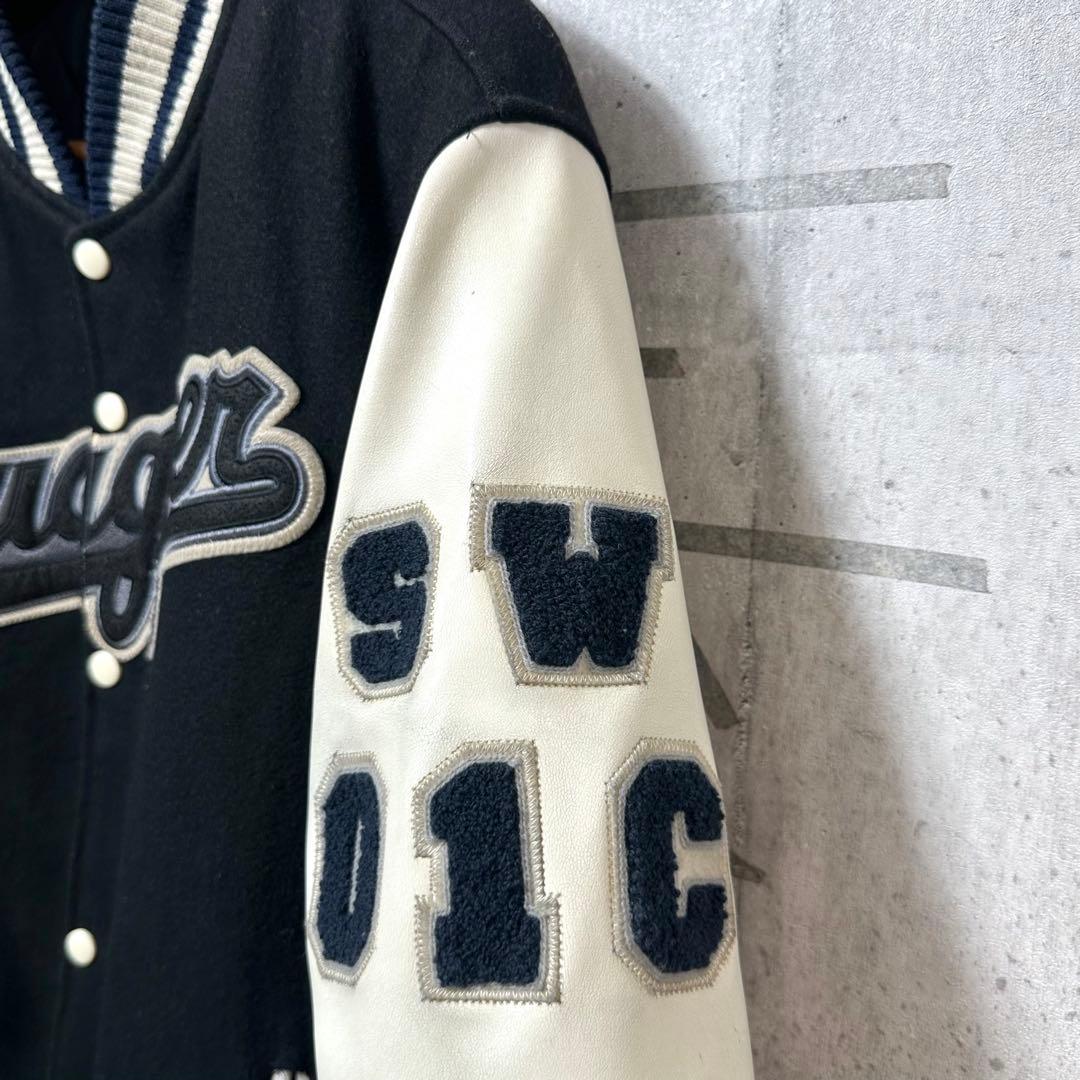 ★激レア★ SWAGGER スワッガー スタジャン レザー袖 Lサイズ