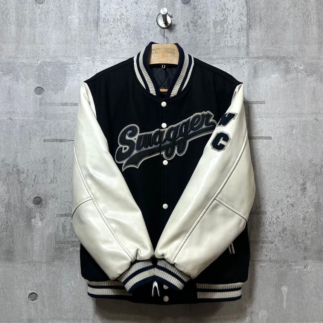 ★激レア★ SWAGGER スワッガー スタジャン レザー袖 Lサイズ