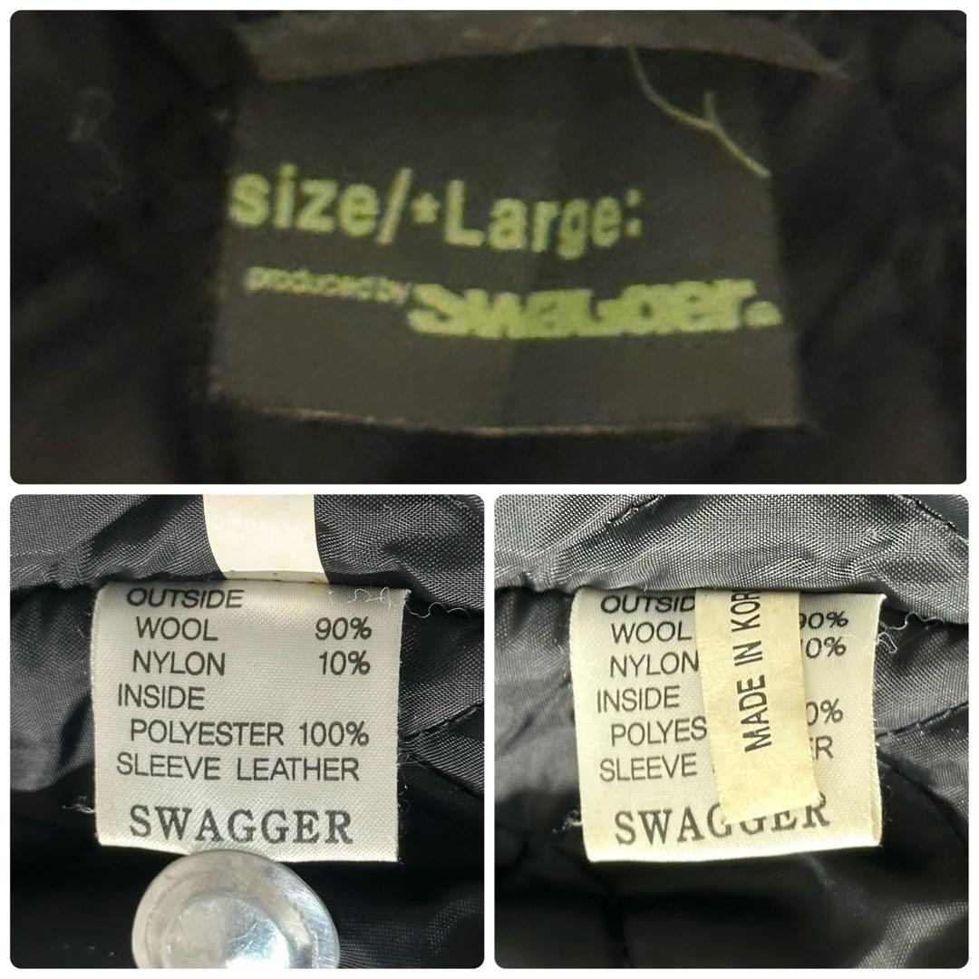 ★激レア★ SWAGGER スワッガー スタジャン レザー袖 Lサイズ