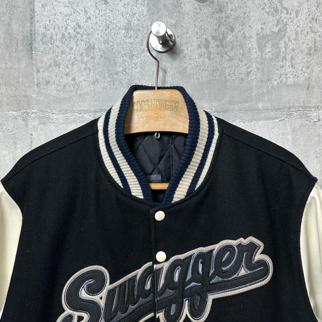 ★激レア★ SWAGGER スワッガー スタジャン レザー袖 Lサイズ