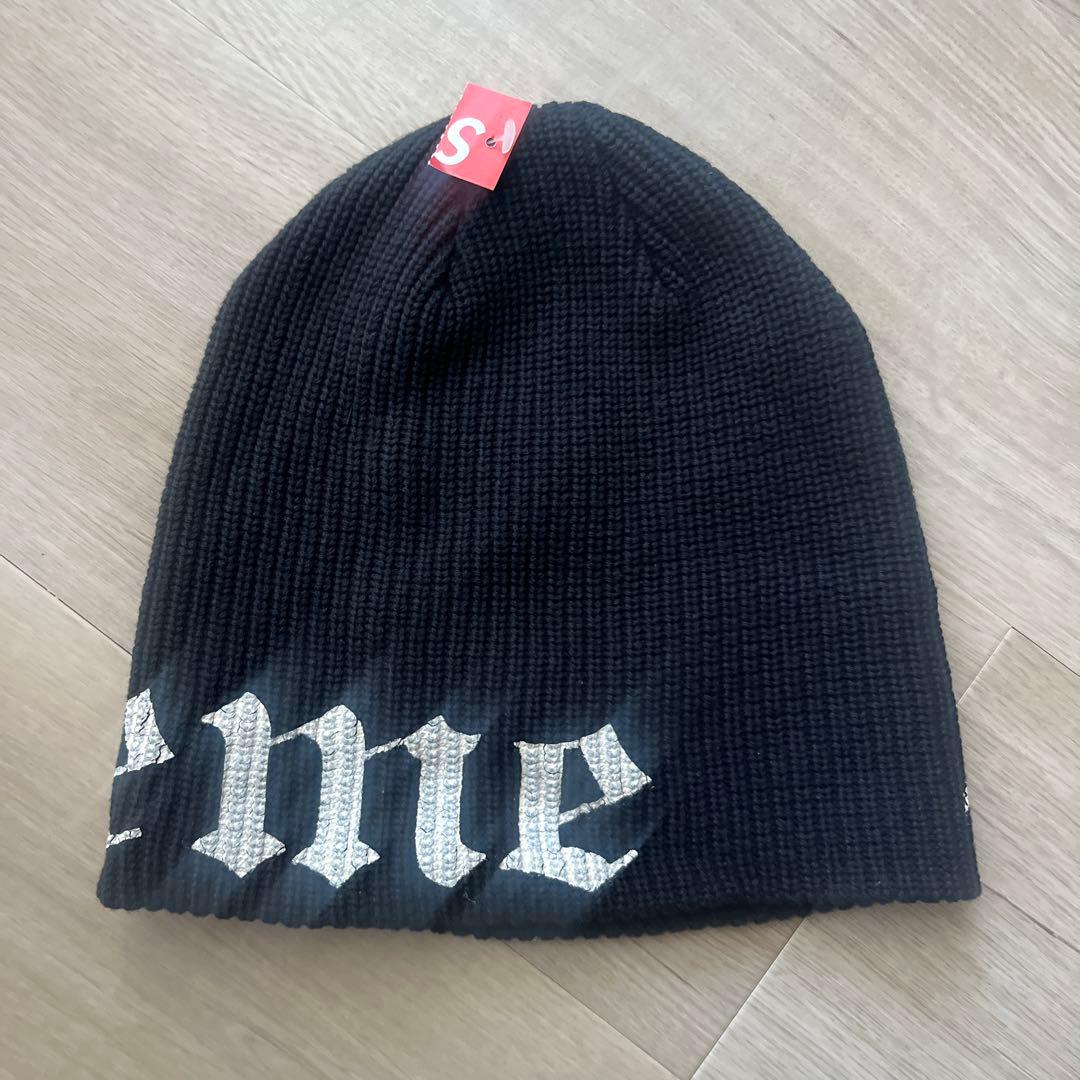 帽子 Supreme Old English Printed Beanie black