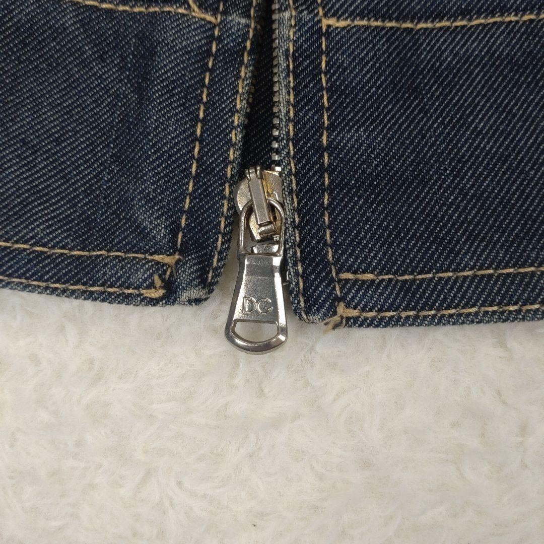 専用✨️【美品　希少L】ドルチェアンドガッバーナ　ノーカラーデニムジャケット　豹