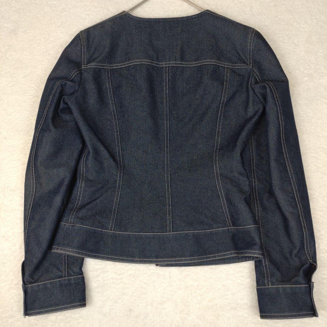 専用✨️【美品　希少L】ドルチェアンドガッバーナ　ノーカラーデニムジャケット　豹