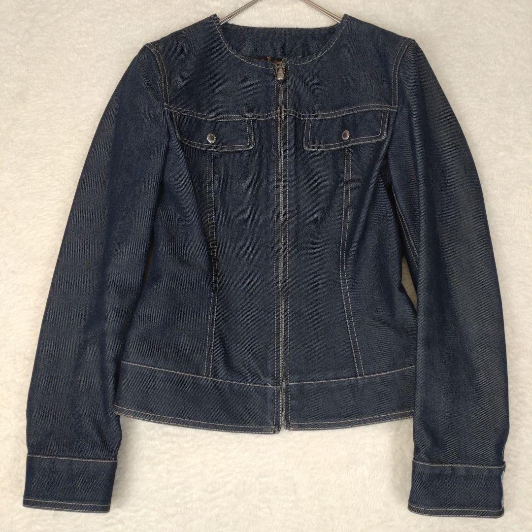 専用✨️【美品　希少L】ドルチェアンドガッバーナ　ノーカラーデニムジャケット　豹