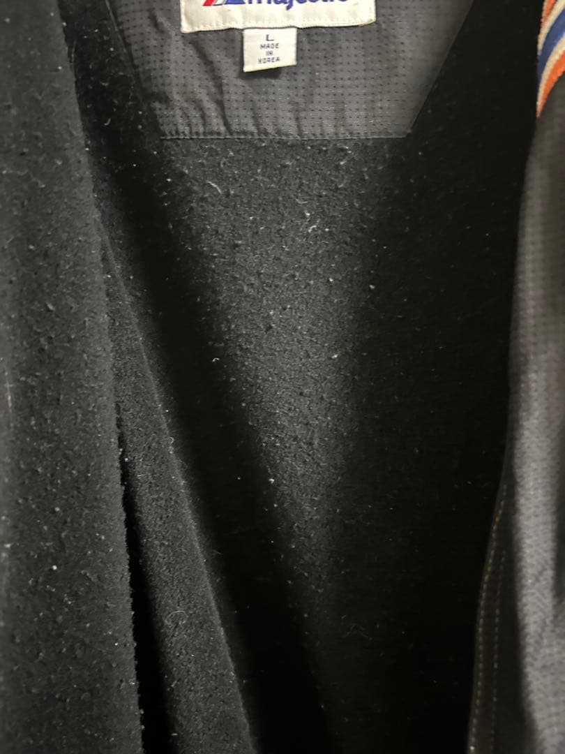 本日のみ再値下げMets スタジャン 黒/青刺繍ロゴ