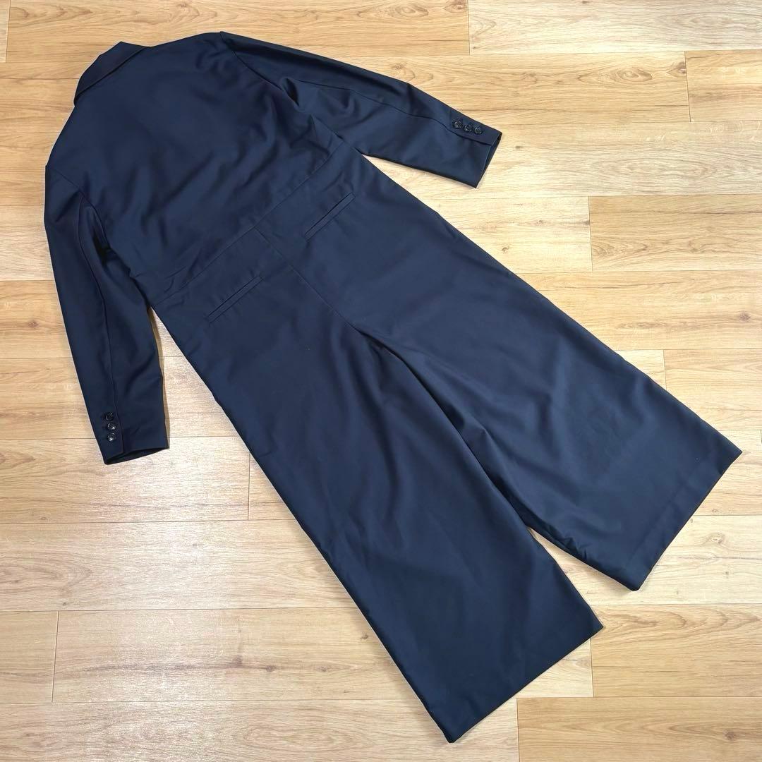 Loungedress ダブルジャケットオールインワン ネイビー ラウンジドレス