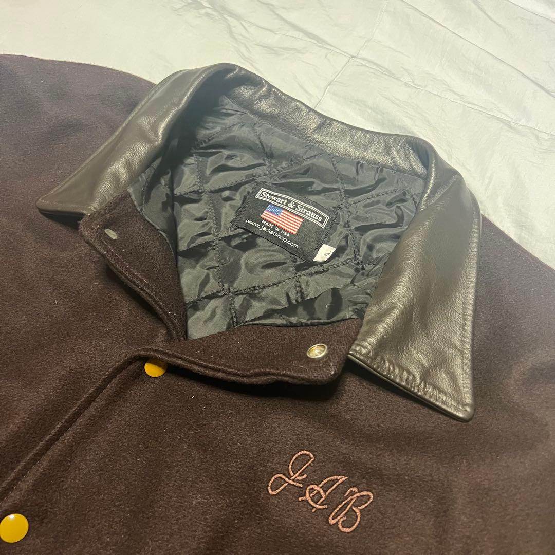 STEWART&STRAUSS スタジャン XL ブラウン キャメル USA製