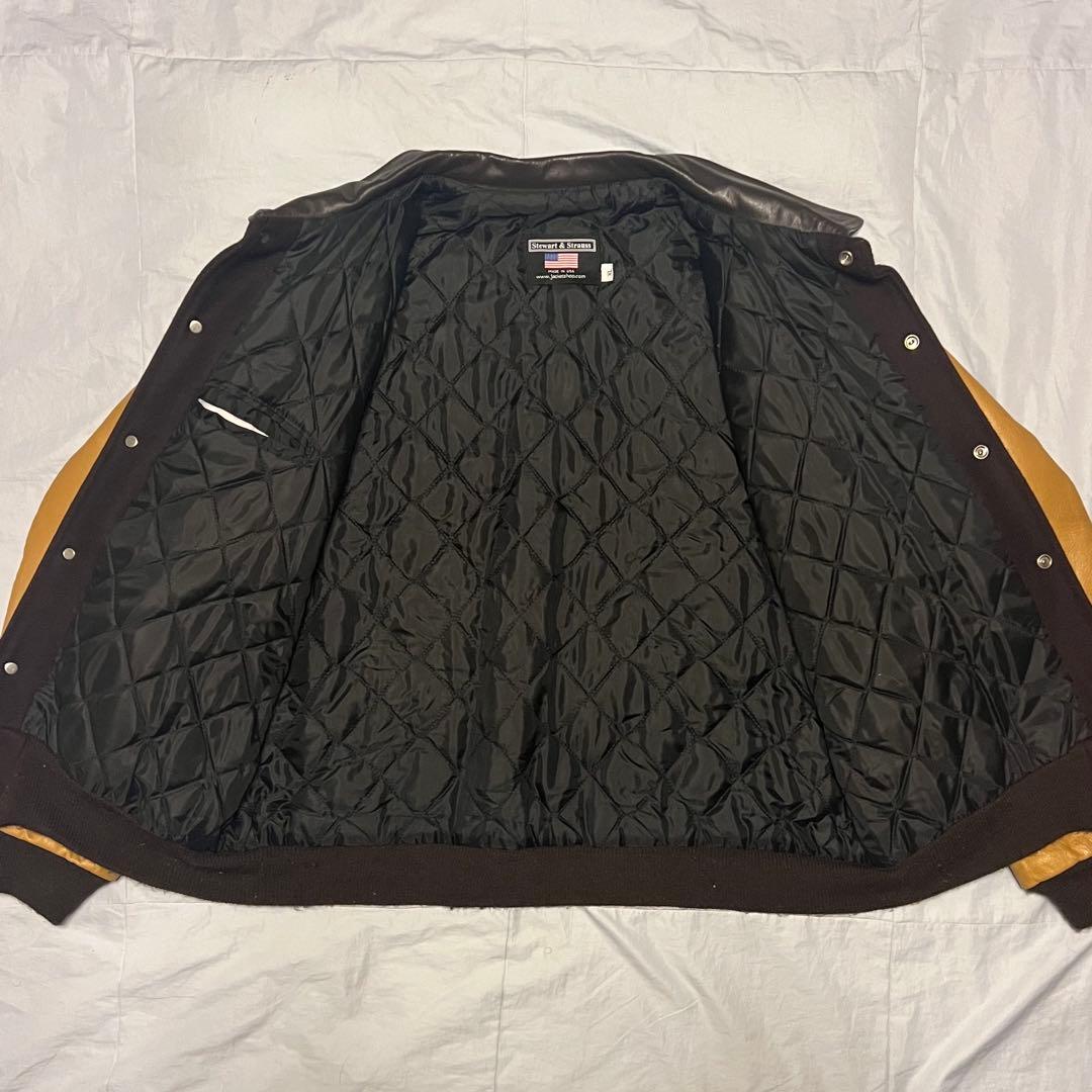 STEWART&STRAUSS スタジャン XL ブラウン キャメル USA製