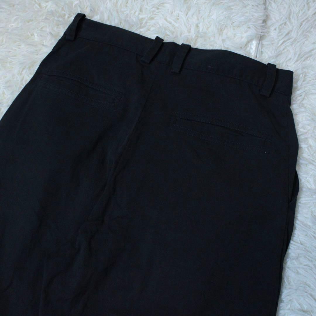 希少 スタジオニコルソン VOLI コットンリヨセルツイル タックパンツ M 紺