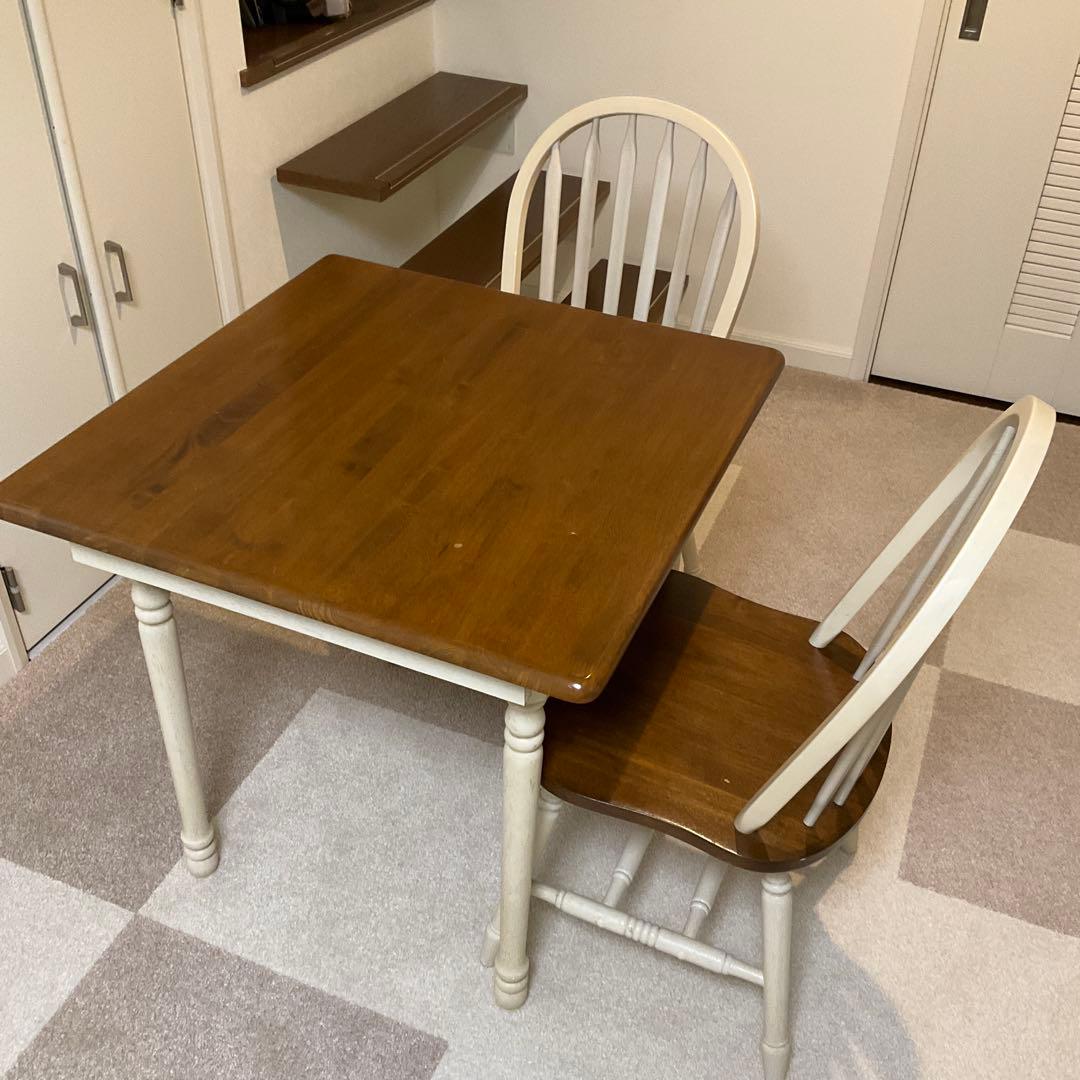 出品②　マキアート　ダイニング　テーブルx1 & チェアx2 セット