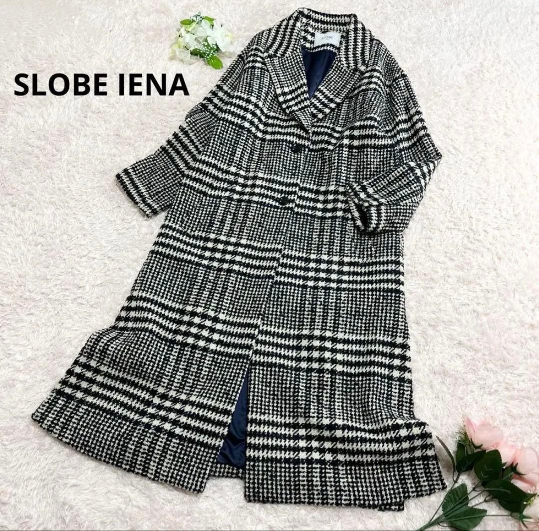 SLOBE IENA スローブイエナ　ツイード　ロングチェスターコート