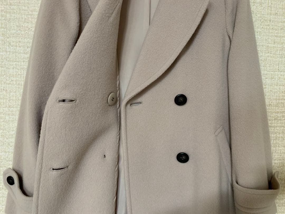 ナチュラルビューティーベーシック　ビックカラーダブルチェスターコート　PSサイズ