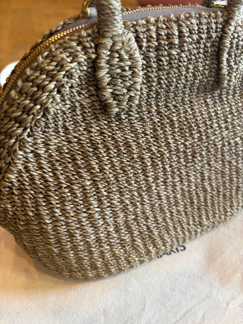 manimaris 新品未使用 アバカボストンバッグ ミニサイズ トーブ