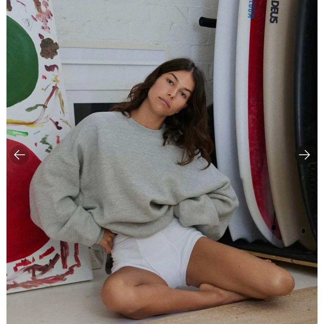 トップス SHISHIKUI Brushed Crew / HEATHER GRAY