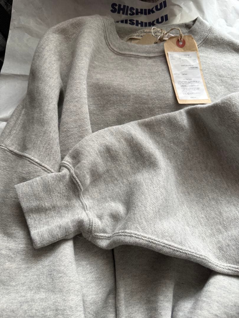 トップス SHISHIKUI Brushed Crew / HEATHER GRAY