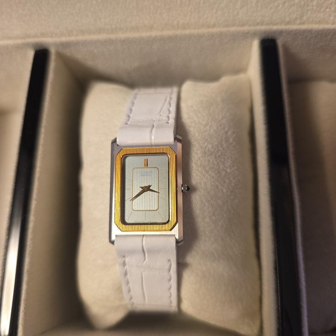 CREDOR クレドール クォーツ 特注ロングアリゲーターベルト セイコー14K