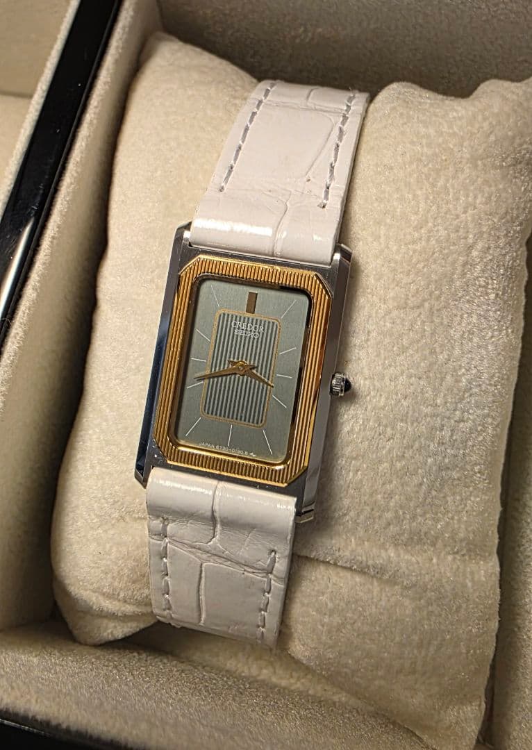 CREDOR クレドール クォーツ 特注ロングアリゲーターベルト セイコー14K
