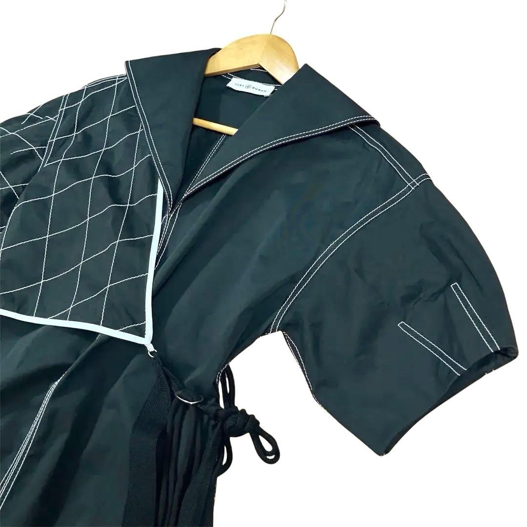 【mu-chan様】トリーバーチ ロングワンピース　コットン セーラードレス 黒