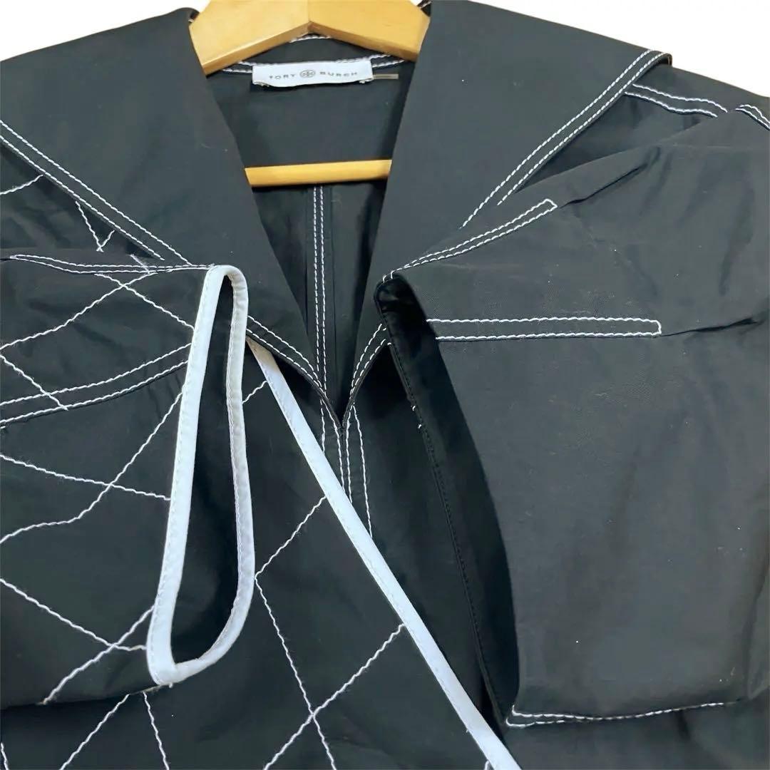 【mu-chan様】トリーバーチ ロングワンピース　コットン セーラードレス 黒