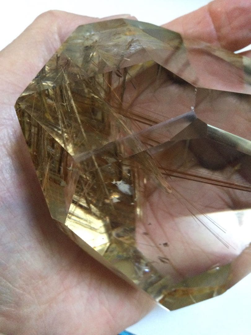 ルチルクオーツ　579.5g 水晶　　観賞石