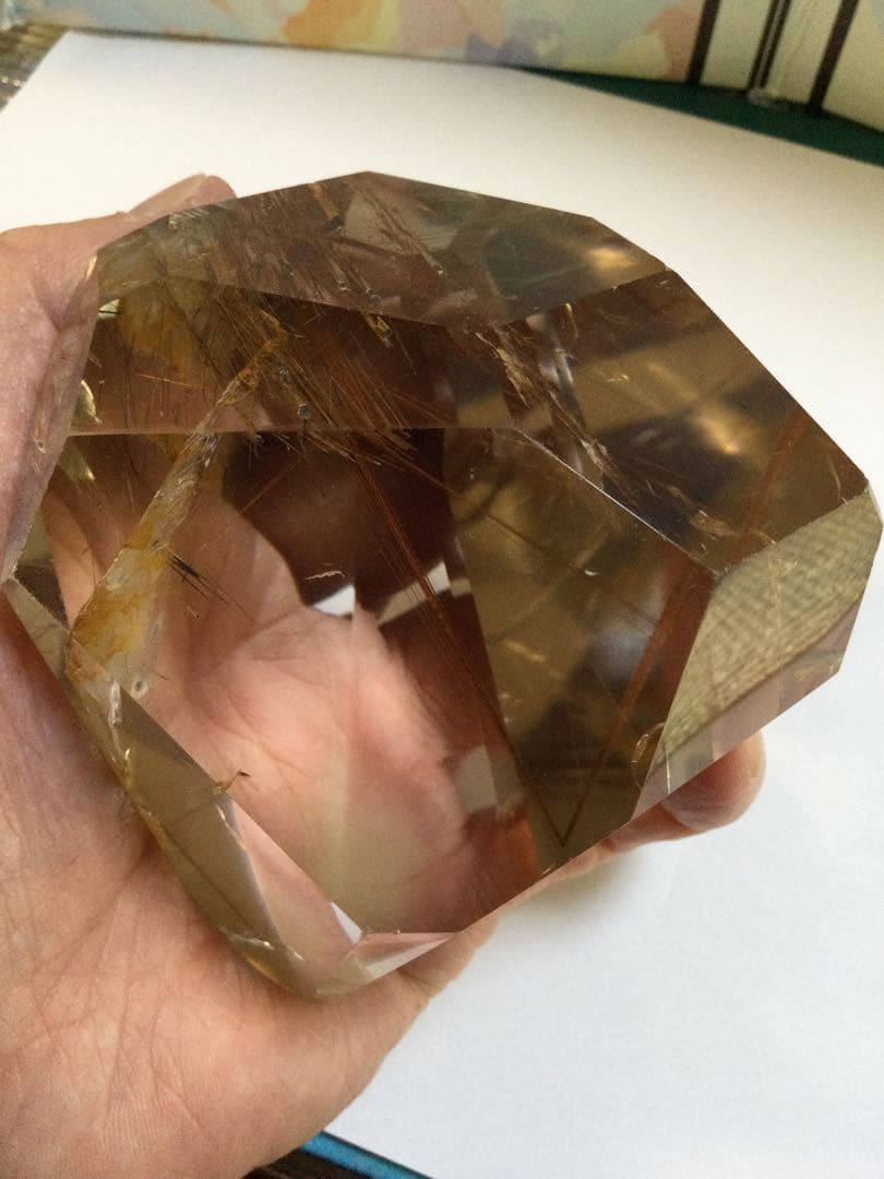 ルチルクオーツ　579.5g 水晶　　観賞石