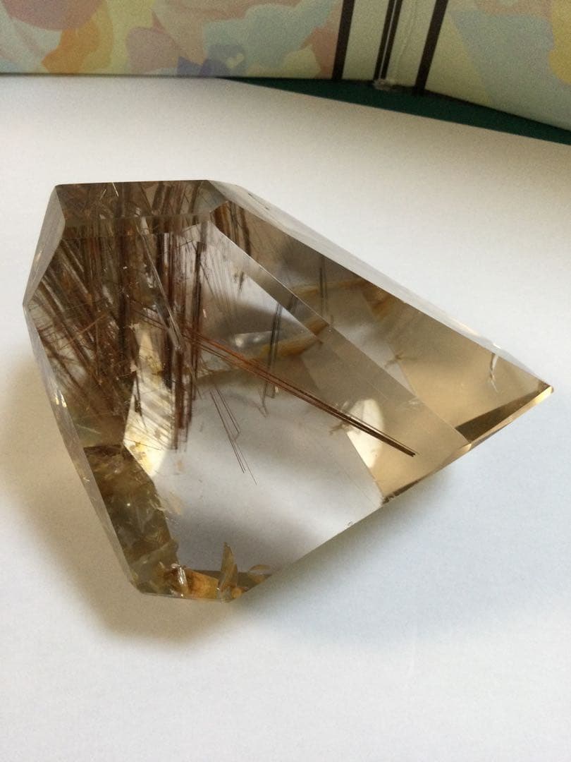 ルチルクオーツ　579.5g 水晶　　観賞石