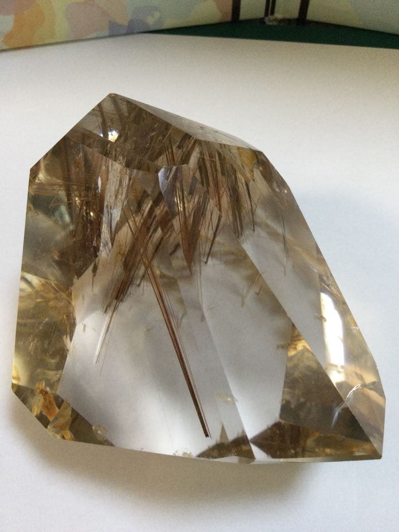 ルチルクオーツ　579.5g 水晶　　観賞石