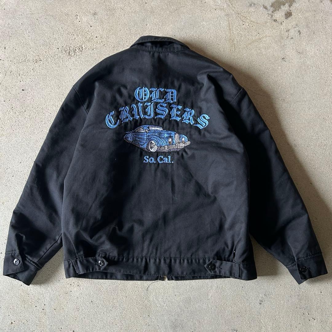 90s Dickiesデトロイトジャケット 中綿 ハリントンジャケット 黒