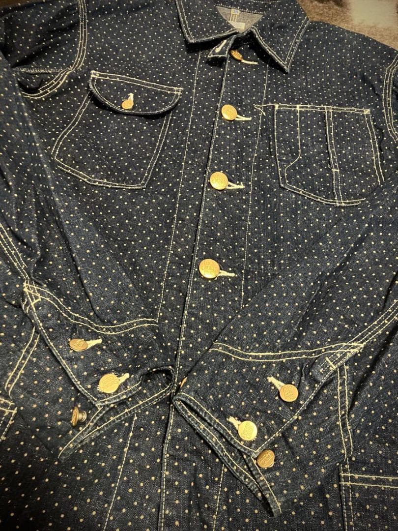 SUGAR CANE シュガーケーン ドット柄カバーオールジャケット 38(M)