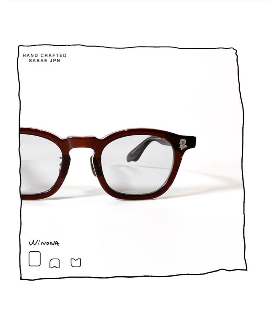 SORRY A BOOTLEG OPTICAL 5.0 WINONA ブラウン