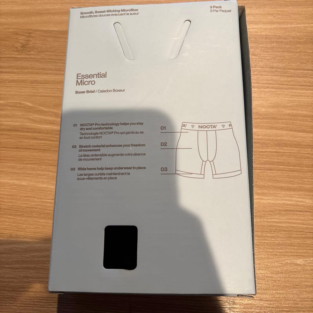 NOCTA ブラック ボクサーパンツ 3枚セット S