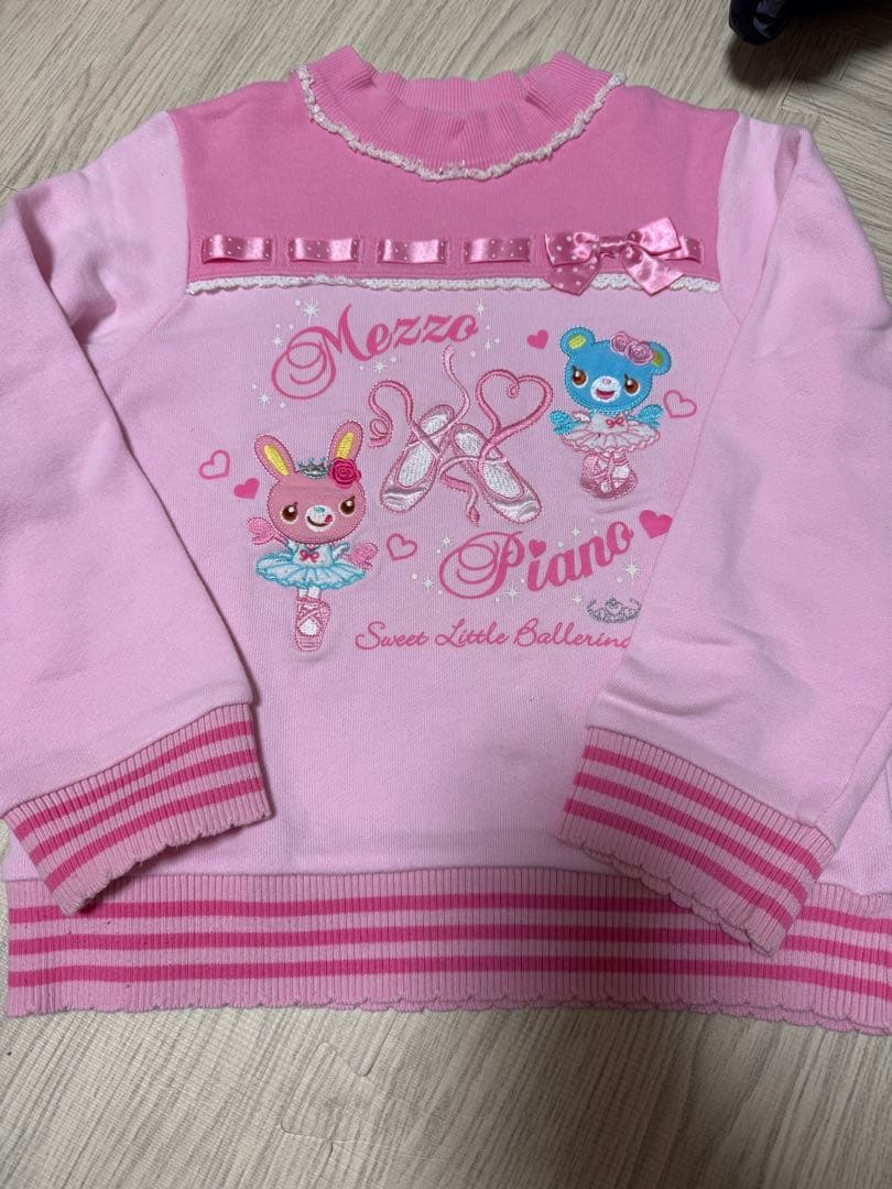 Mezzo Piano ピンク トレーナー 120cm