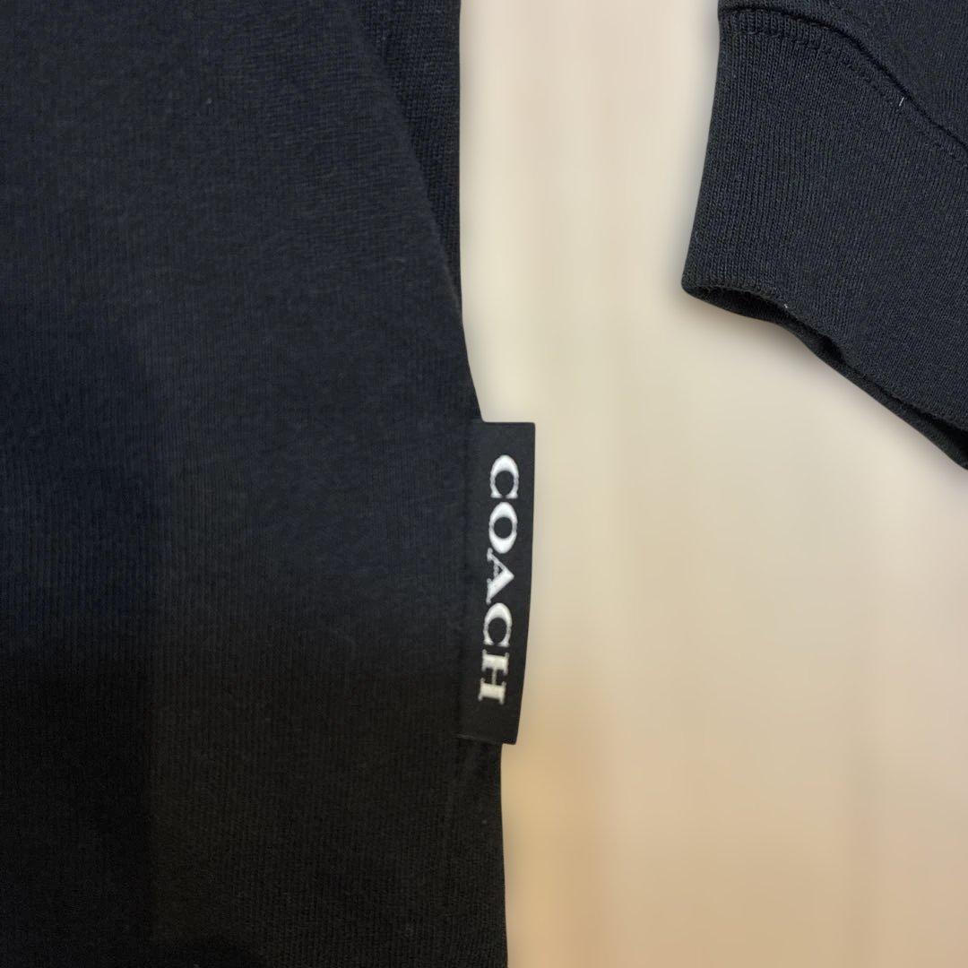 COACH シグネチャー ロング スリーブ Tシャツ ブラックM