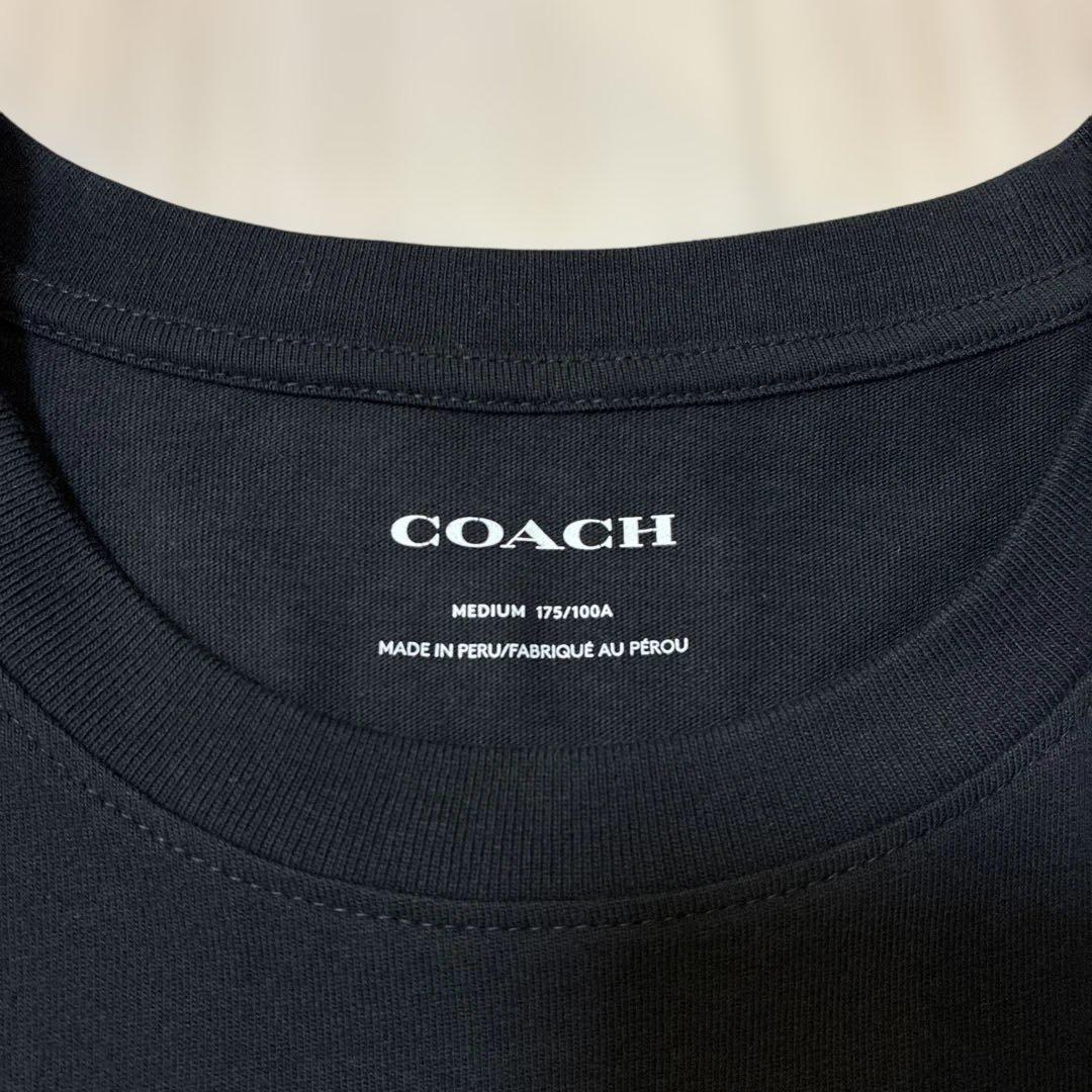 COACH シグネチャー ロング スリーブ Tシャツ ブラックM
