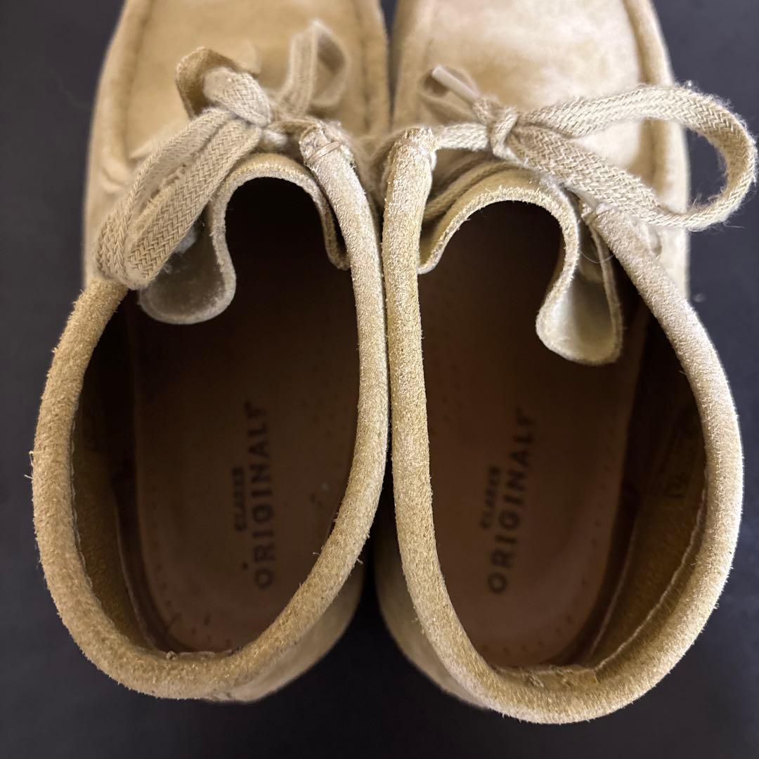 箱あり CLARKS ORIGINALS クラークス ワラビー ベージュモカシン