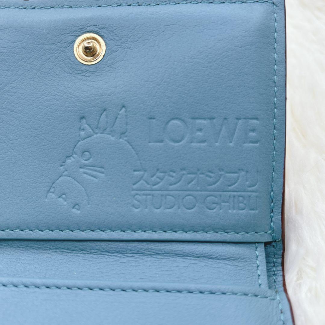 限定/極美品✨ロエベ コラボ ハウルの動く城 ヒン トライフォールドウォレット