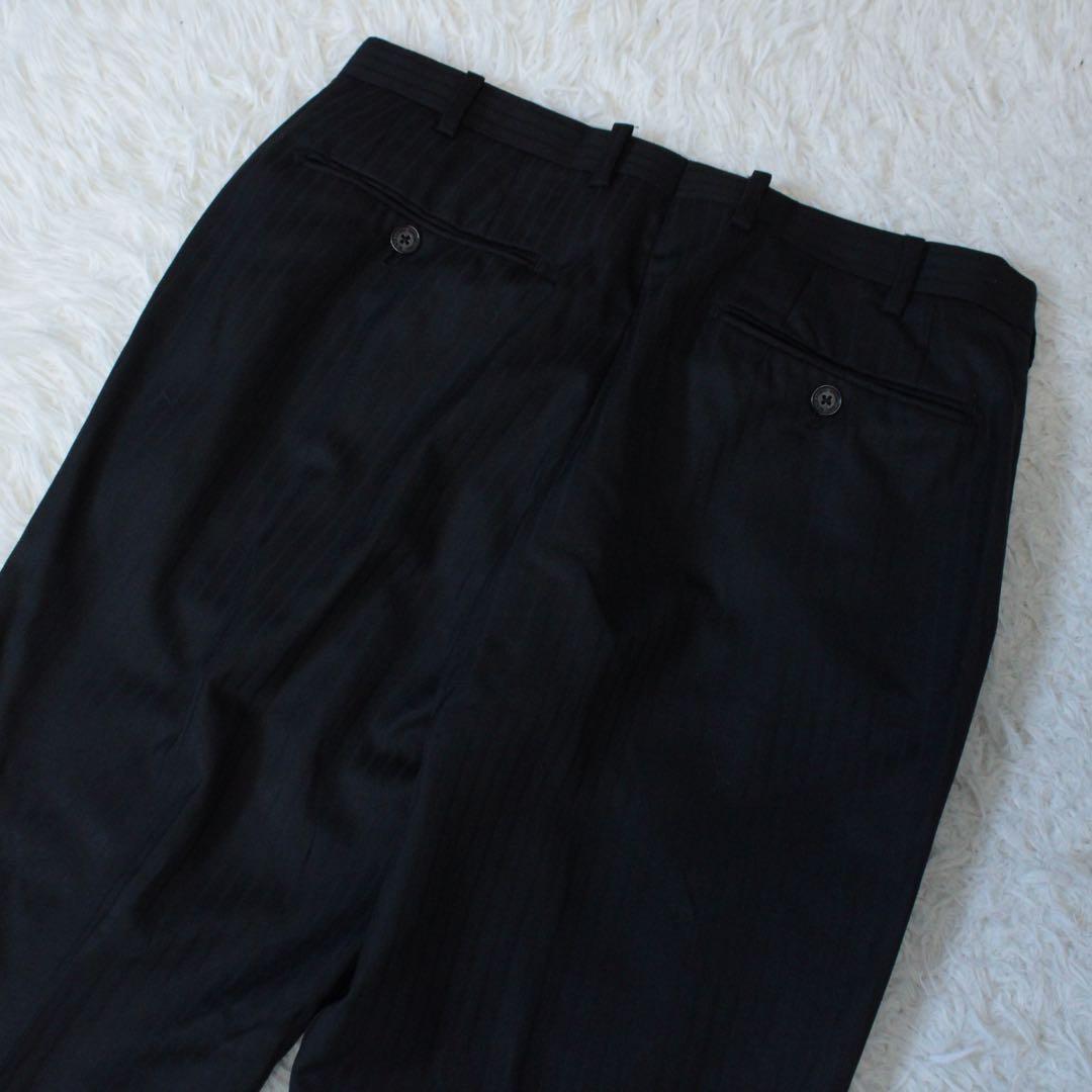 ブラックレーベルクレストブリッジ 3ピース セットアップスーツ ストライプ 38