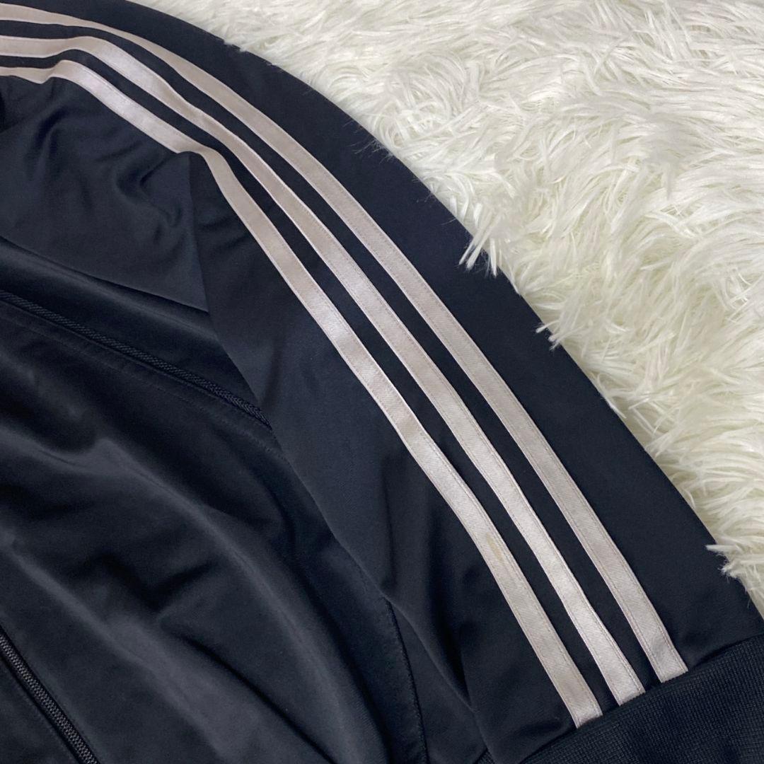 極美品 adidas アディダス トラックジャケット ジャージ ブラック L