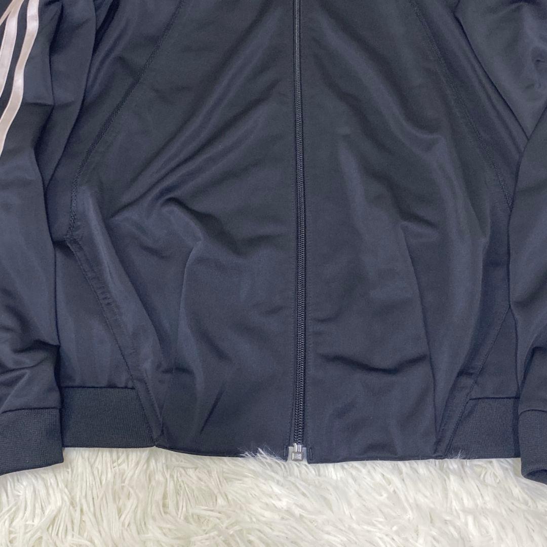 極美品 adidas アディダス トラックジャケット ジャージ ブラック L