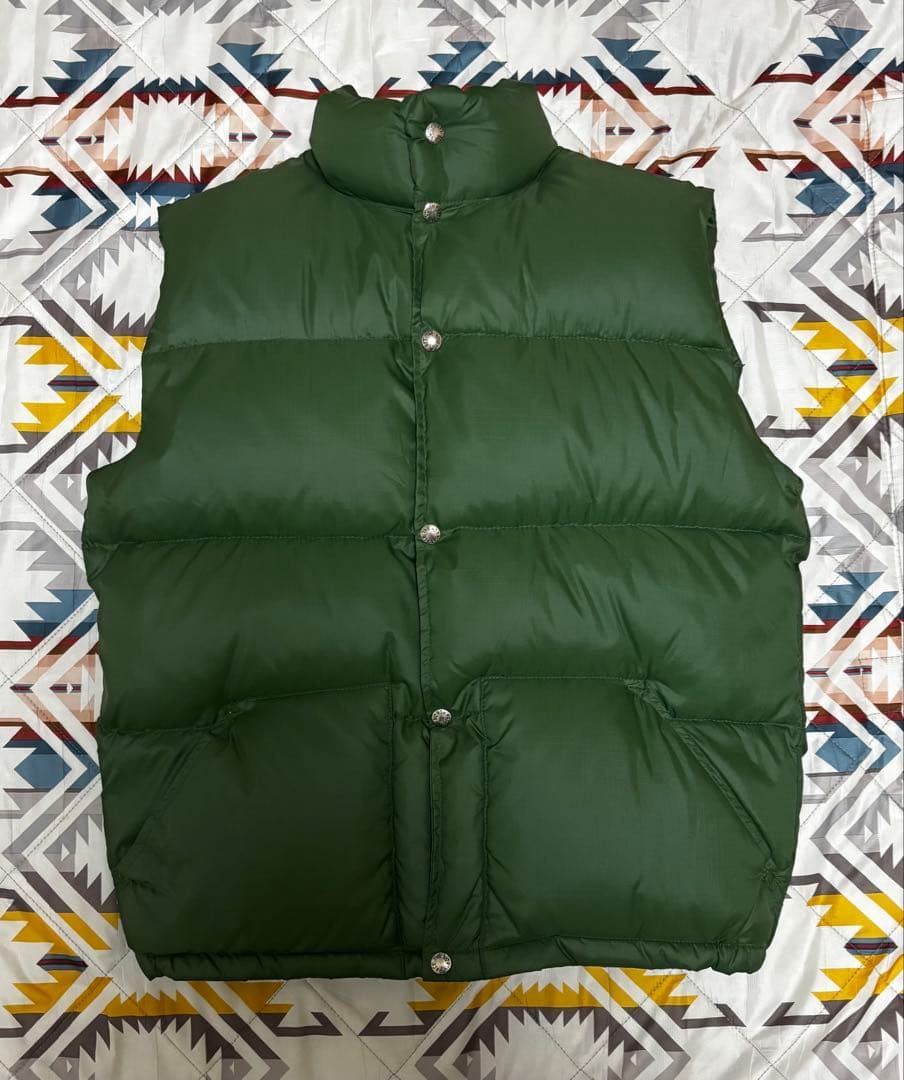 70s THE NORTH FACE 茶タグ ダウンベスト M