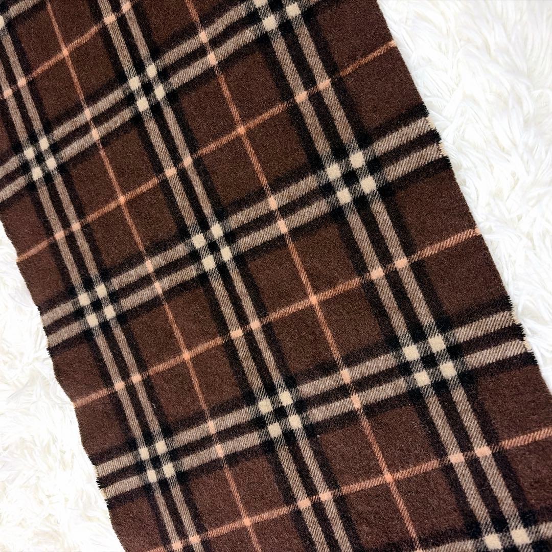 【美品 希少カラー】バーバリーロンドン 上級ライン マフラー ノバチェック